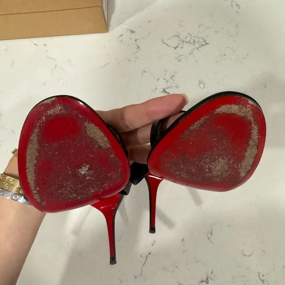 Christian Louboutin Black Lock Me 85 - Picture 7 of 9